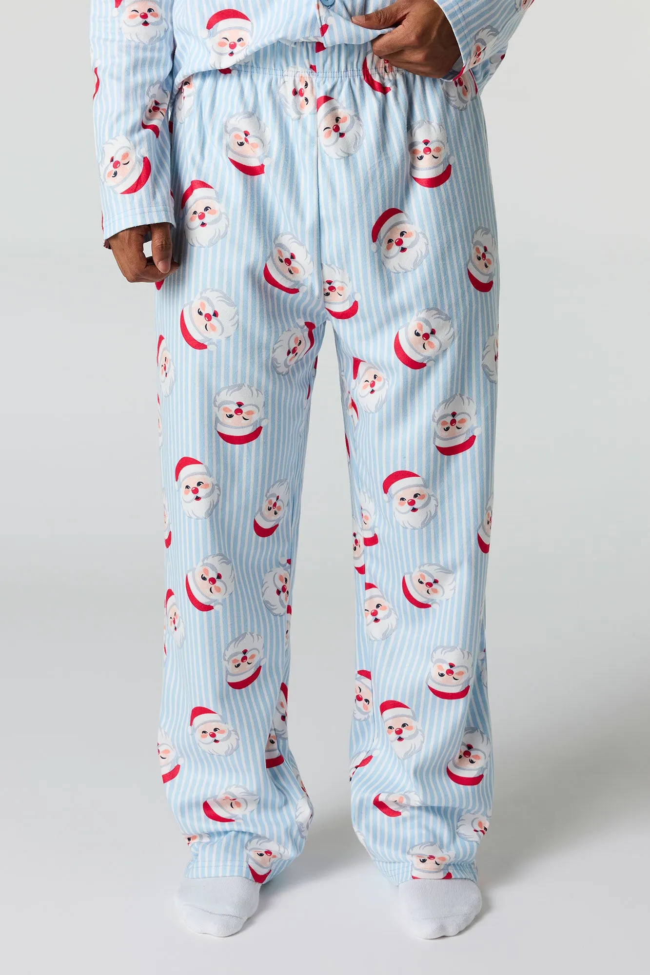 Mens Fammy Jammies Santa Flannel Pajama Set sold by Urban Planet product image thumbnail 3