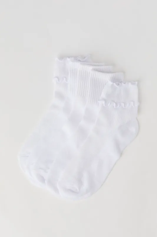 Ruffled Quarter Socks (5 Pack) sold by Urban Planet