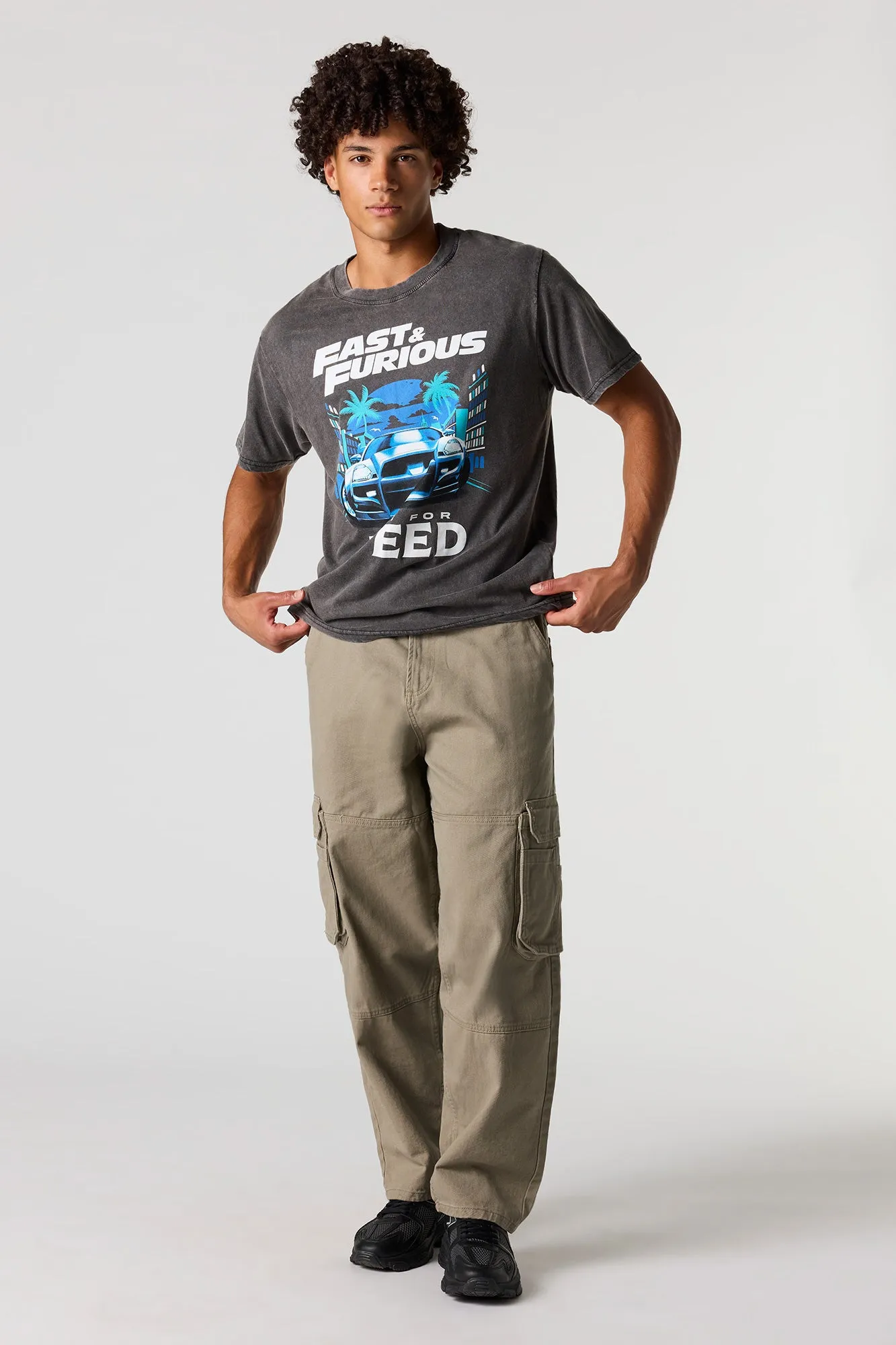 Fast & Furious Graphic Washed T-Shirt sold by Urban Planet product image thumbnail 3