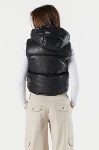 Faux Leather Puffer Vest sold by Urban Planet