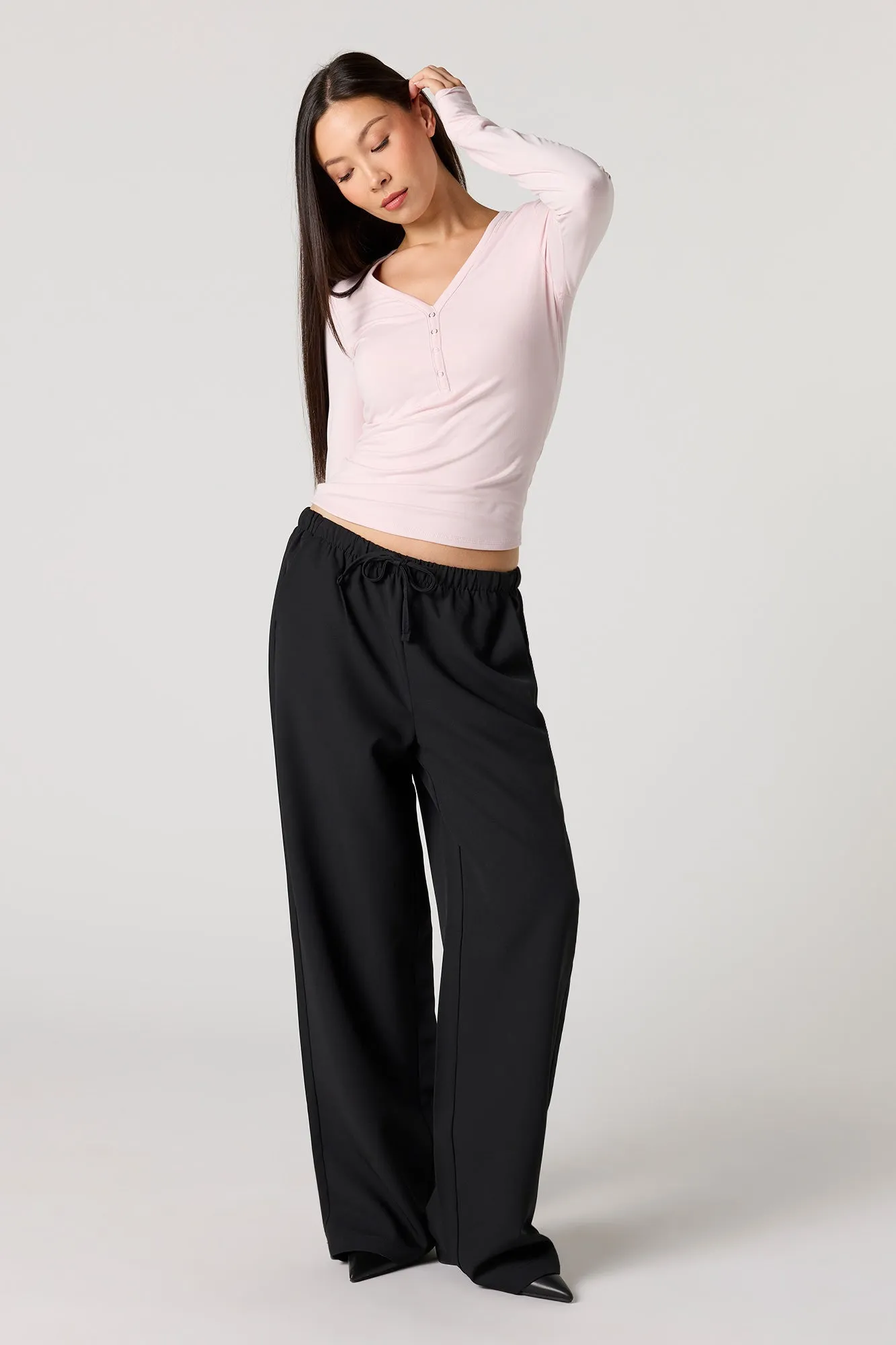 Long Sleeve Buttoned Top sold by Urban Planet product image thumbnail 3
