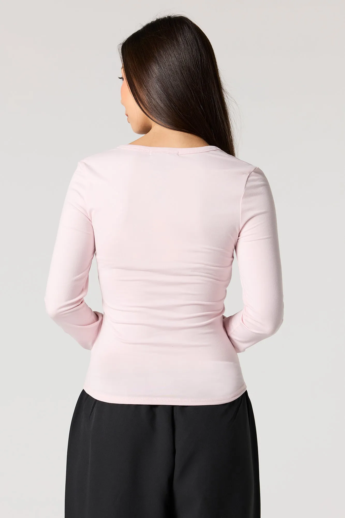Long Sleeve Buttoned Top sold by Urban Planet product image thumbnail 2