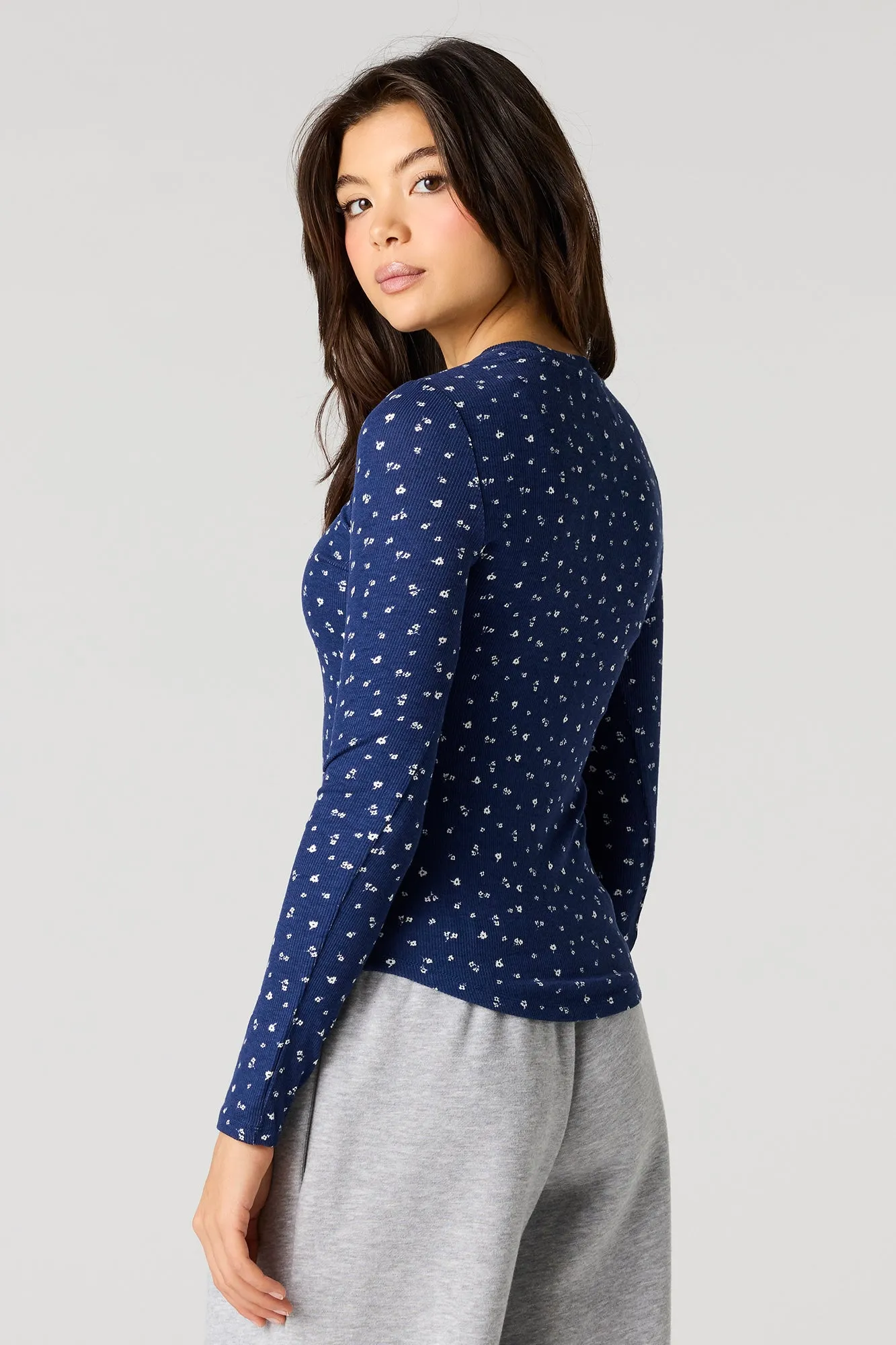 Ribbed Classic Long Sleeve Top sold by Urban Planet product image thumbnail 2