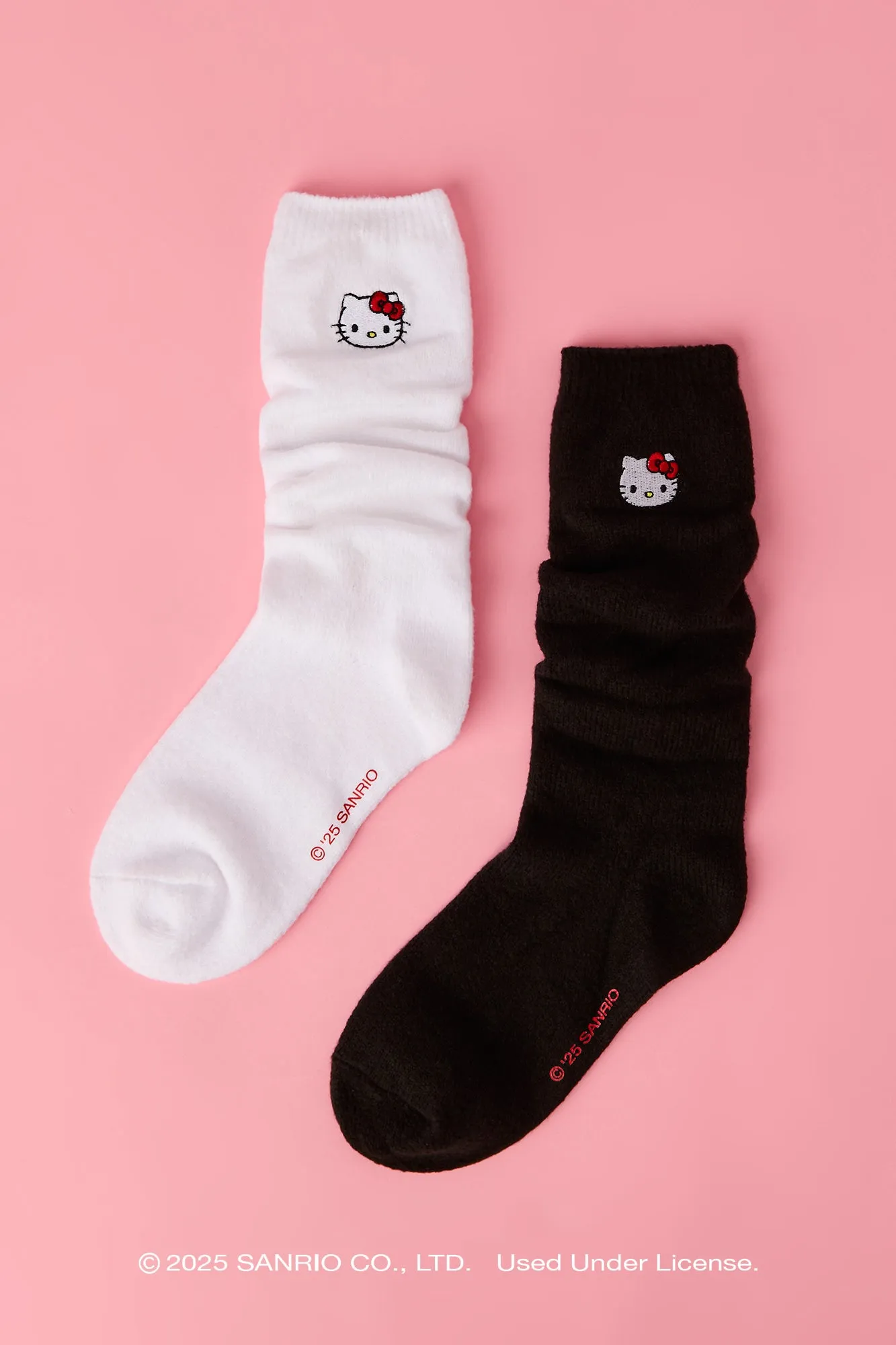 Hello Kitty® Embroidered Slouchy Socks sold by Urban Planet