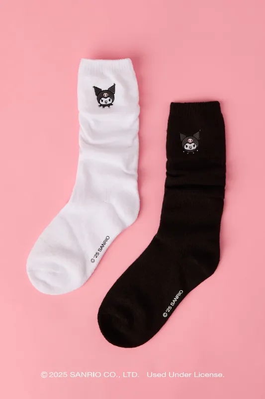 Kuromi™ Embroidered Slouchy Socks sold by Urban Planet
