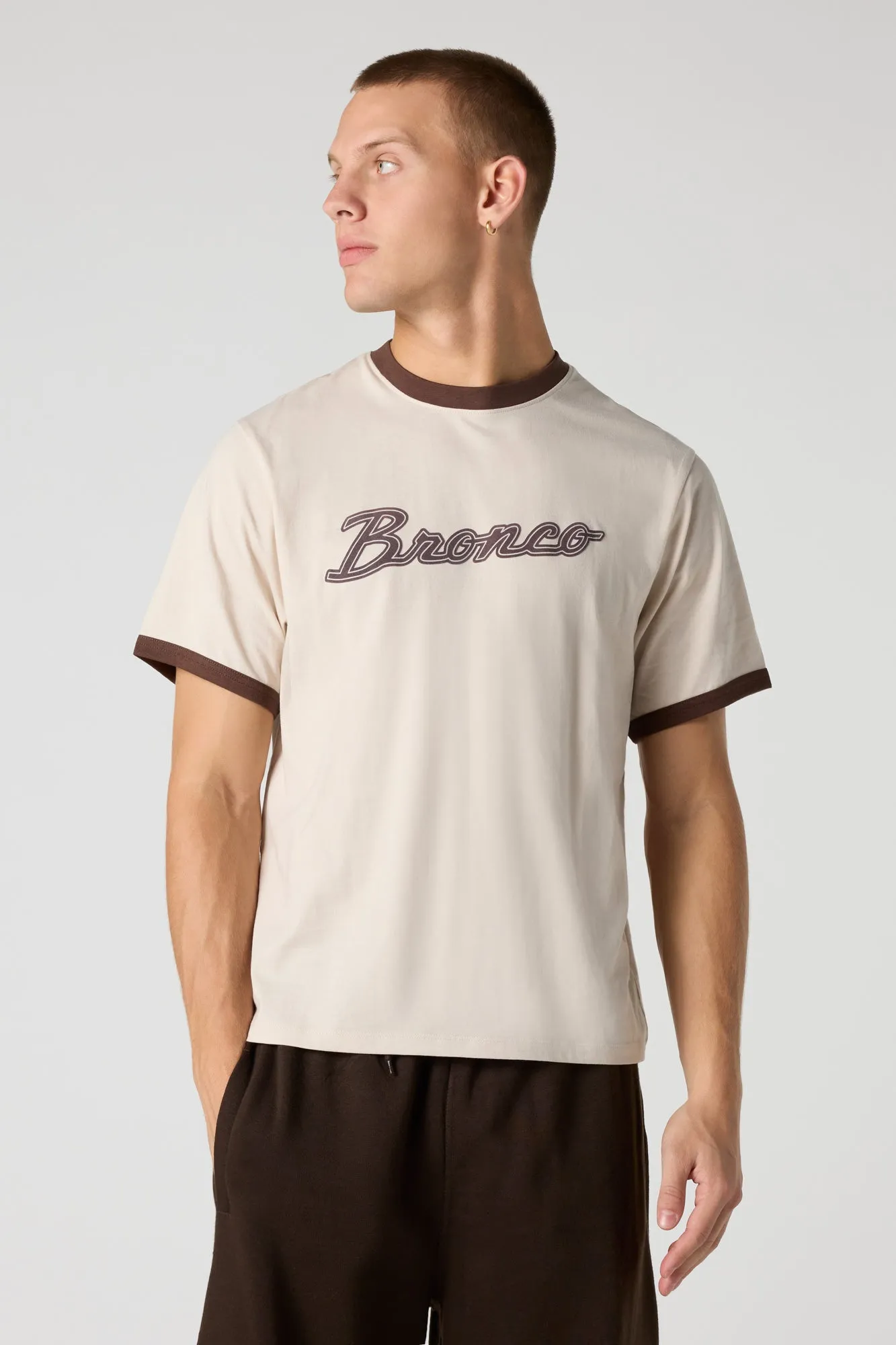 Ford Bronco Flocked Print T-Shirt sold by Urban Planet