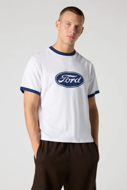 Ford Flocked Print T-Shirt sold by Urban Planet