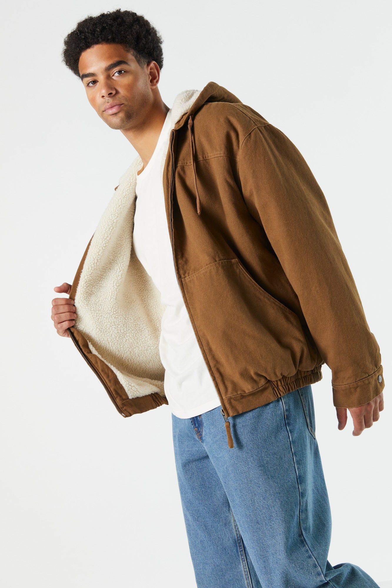 Zip-Up Bomber Jacket sold by Urban Planet product image thumbnail 4