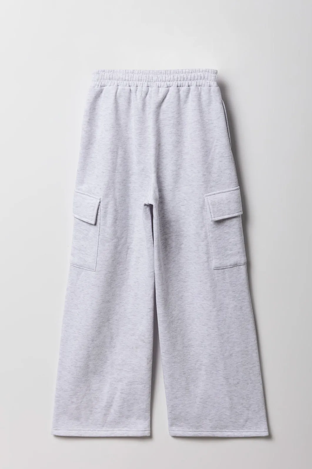 Girls Fleece Wide Leg Cargo Sweatpant sold by Urban Planet product image thumbnail 4