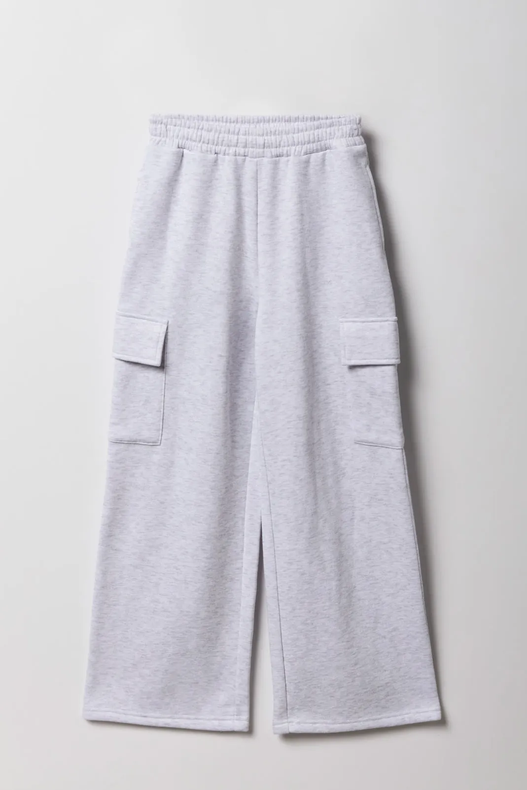 Girls Fleece Wide Leg Cargo Sweatpant sold by Urban Planet product image thumbnail 3