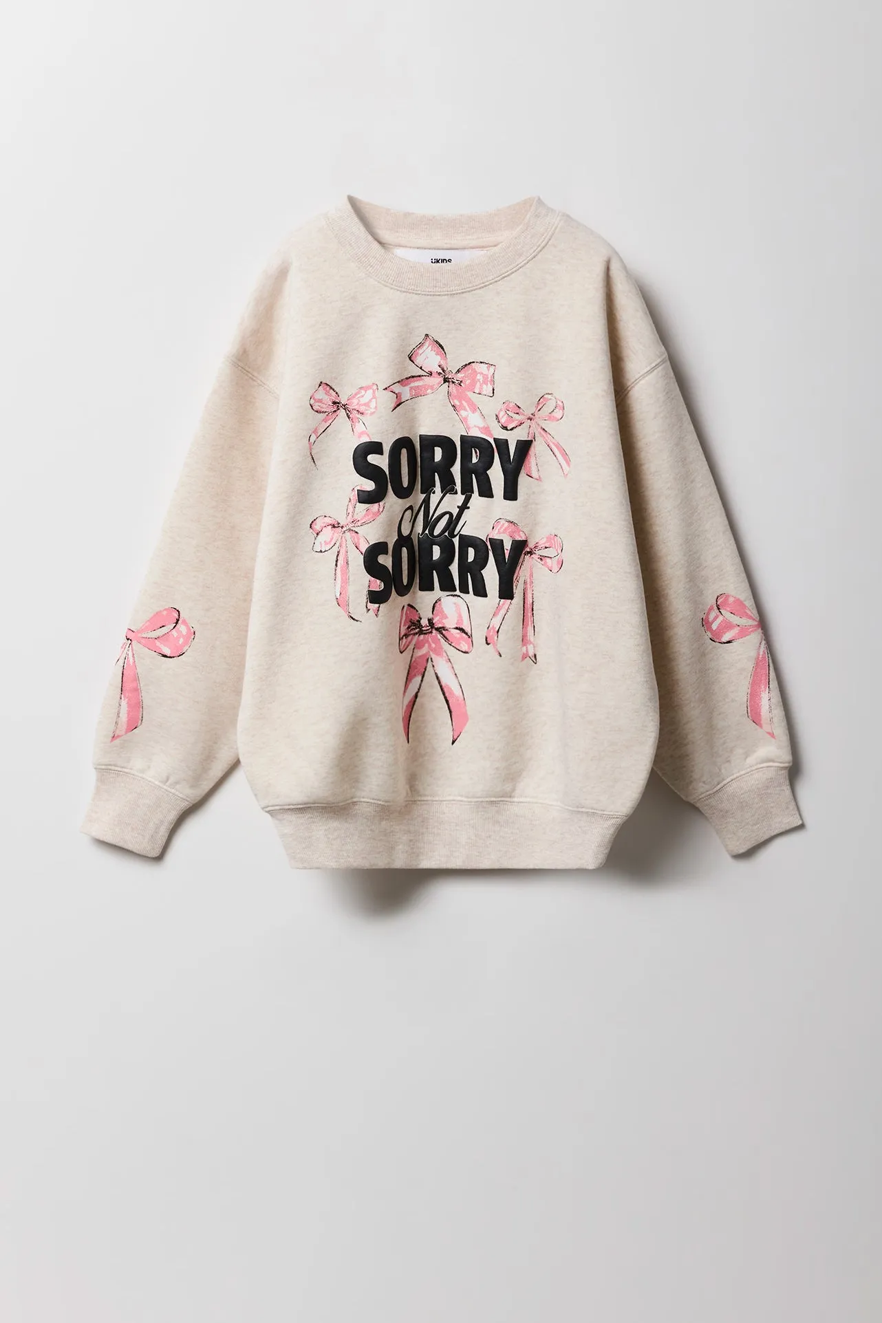 Girls Fleece Oversized Puff Print Sweatshirt sold by Urban Planet product image thumbnail 3