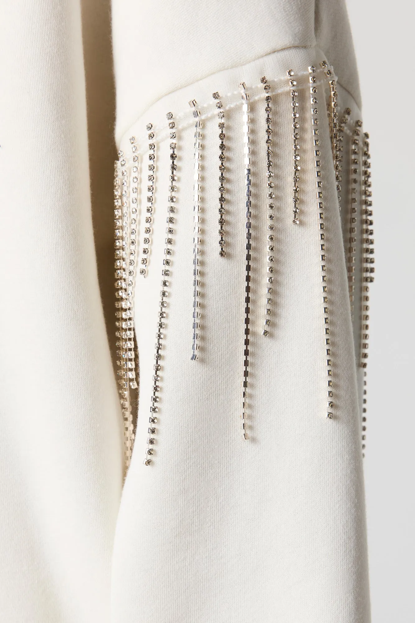 Rhinestone Sleeve Fleece Sweatshirt sold by Urban Planet product image thumbnail 4