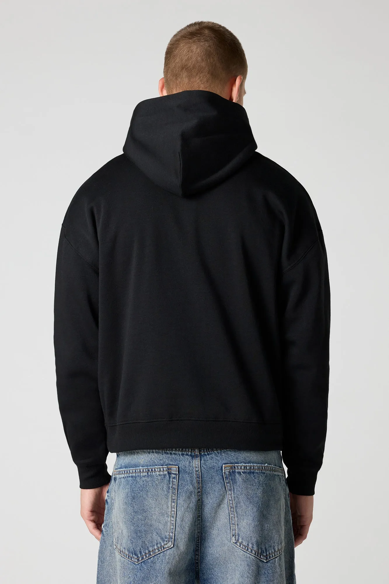 Graphic Boxy Fleece Hoodie sold by Urban Planet product image thumbnail 5