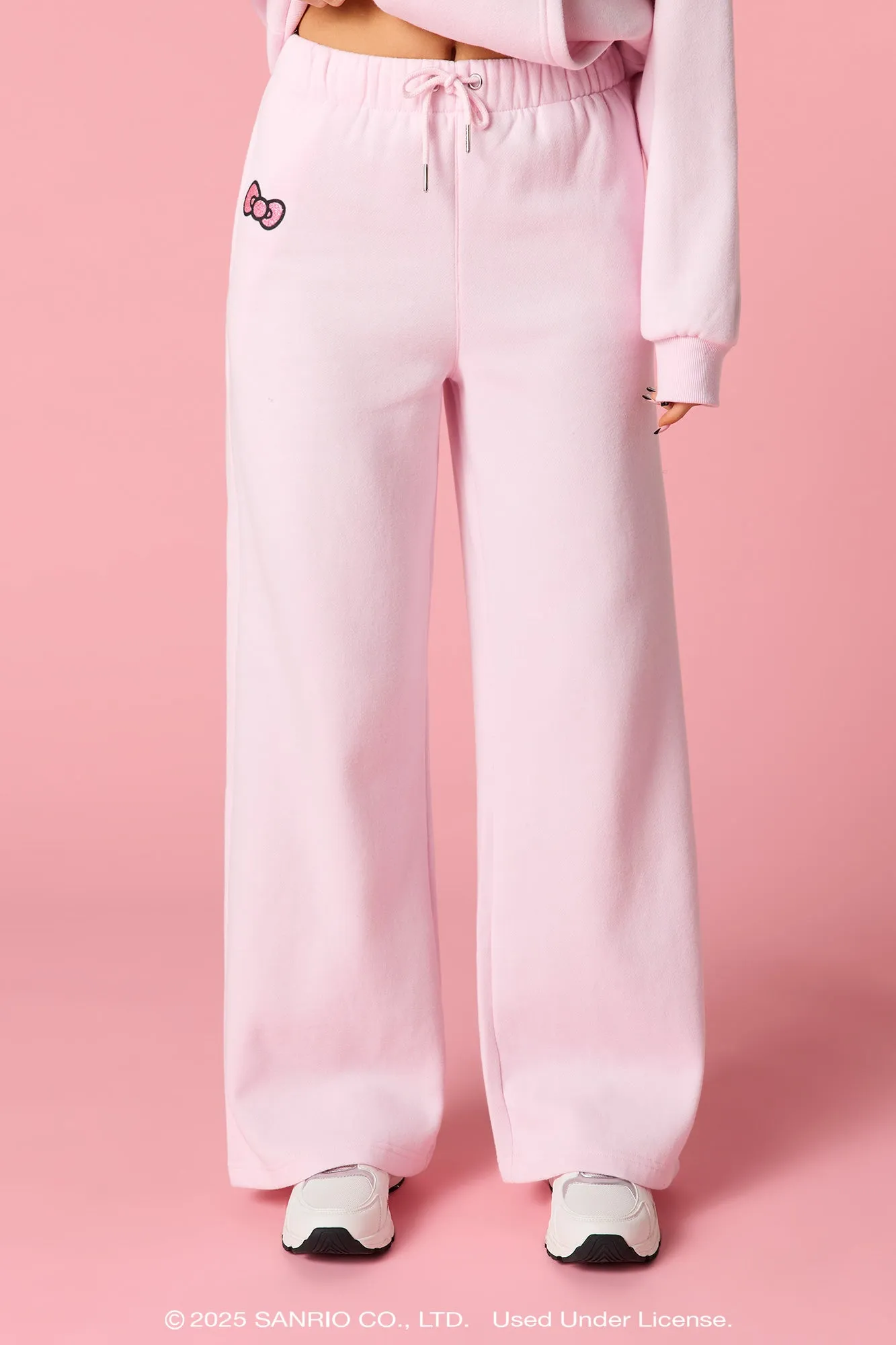 Hello Kitty® Graphic Fleece Wide Leg Sweatpant sold by Urban Planet product image thumbnail 2