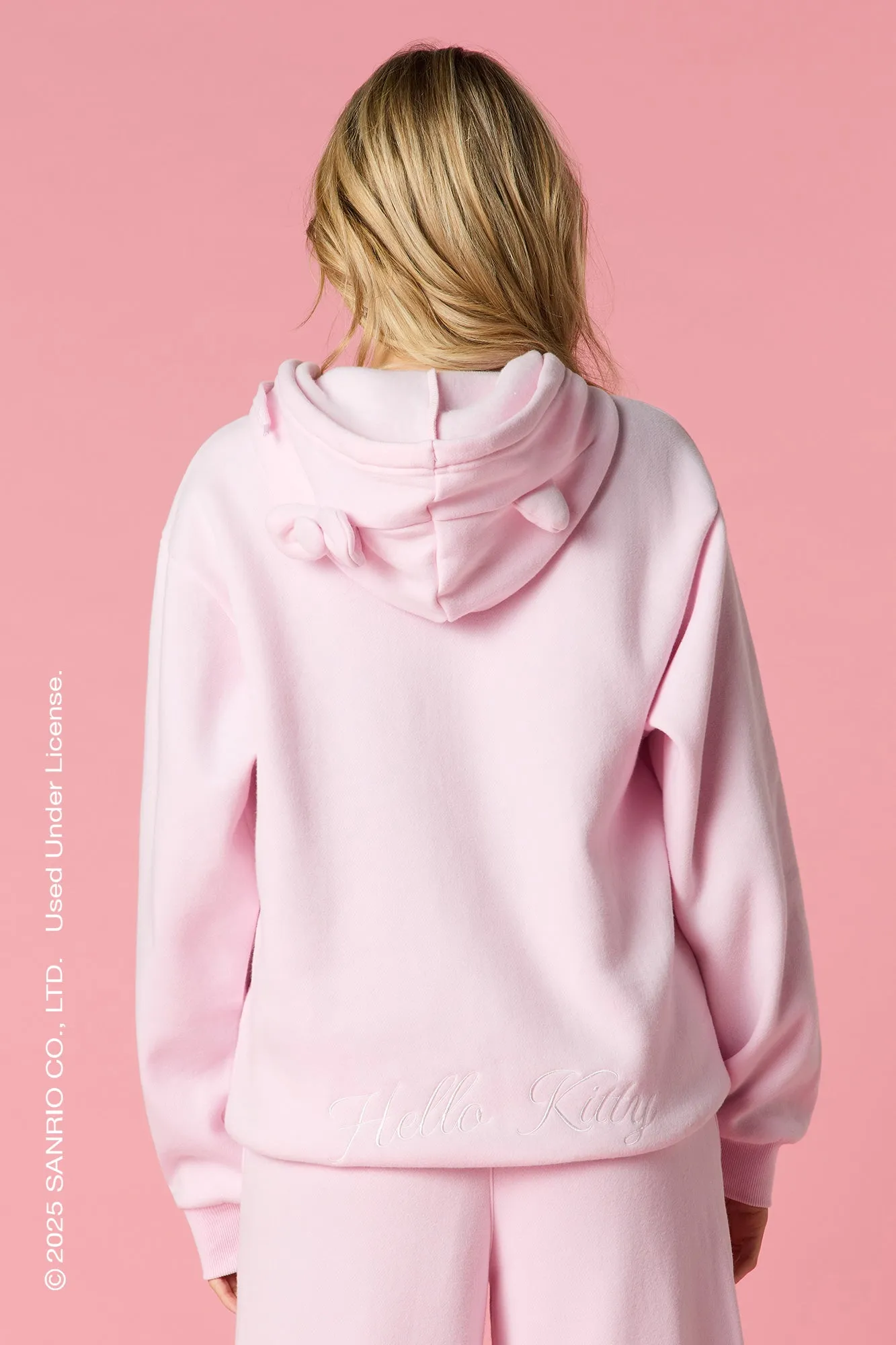 Hello Kitty® Embroidered Fleece 3D Hoodie sold by Urban Planet product image thumbnail 3