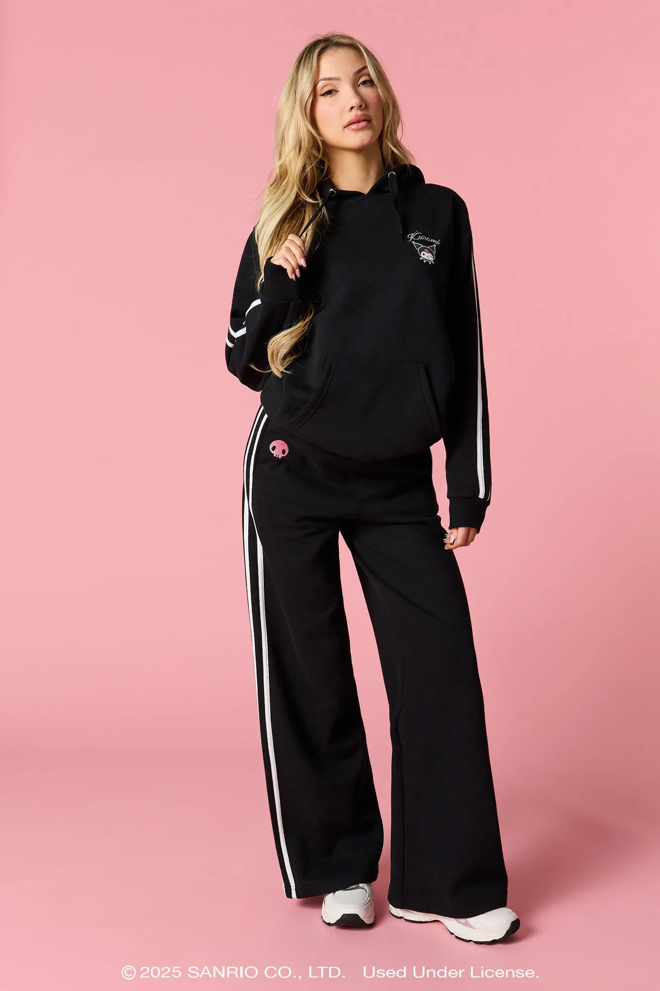 Kuromi™ Embroidered Fleece 3D Hoodie sold by Urban Planet product image thumbnail 4