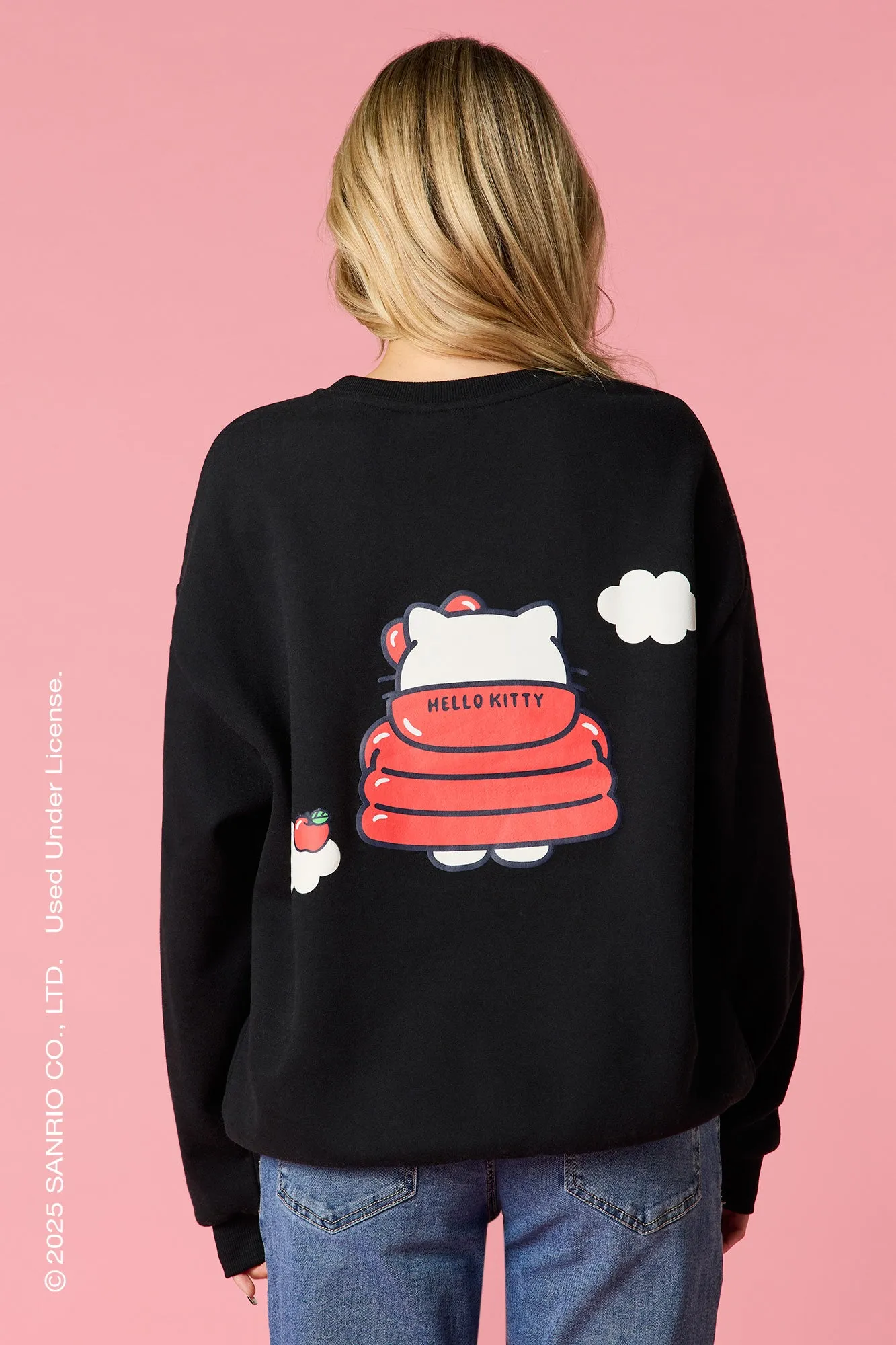 Hello Kitty® Puff Print Fleece Sweatshirt sold by Urban Planet product image thumbnail 2
