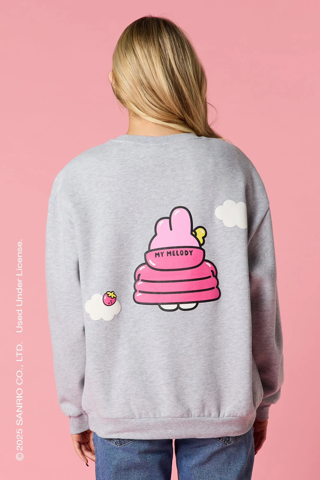My Melody™ Puff Print Fleece Sweatshirt sold by Urban Planet product image thumbnail 2