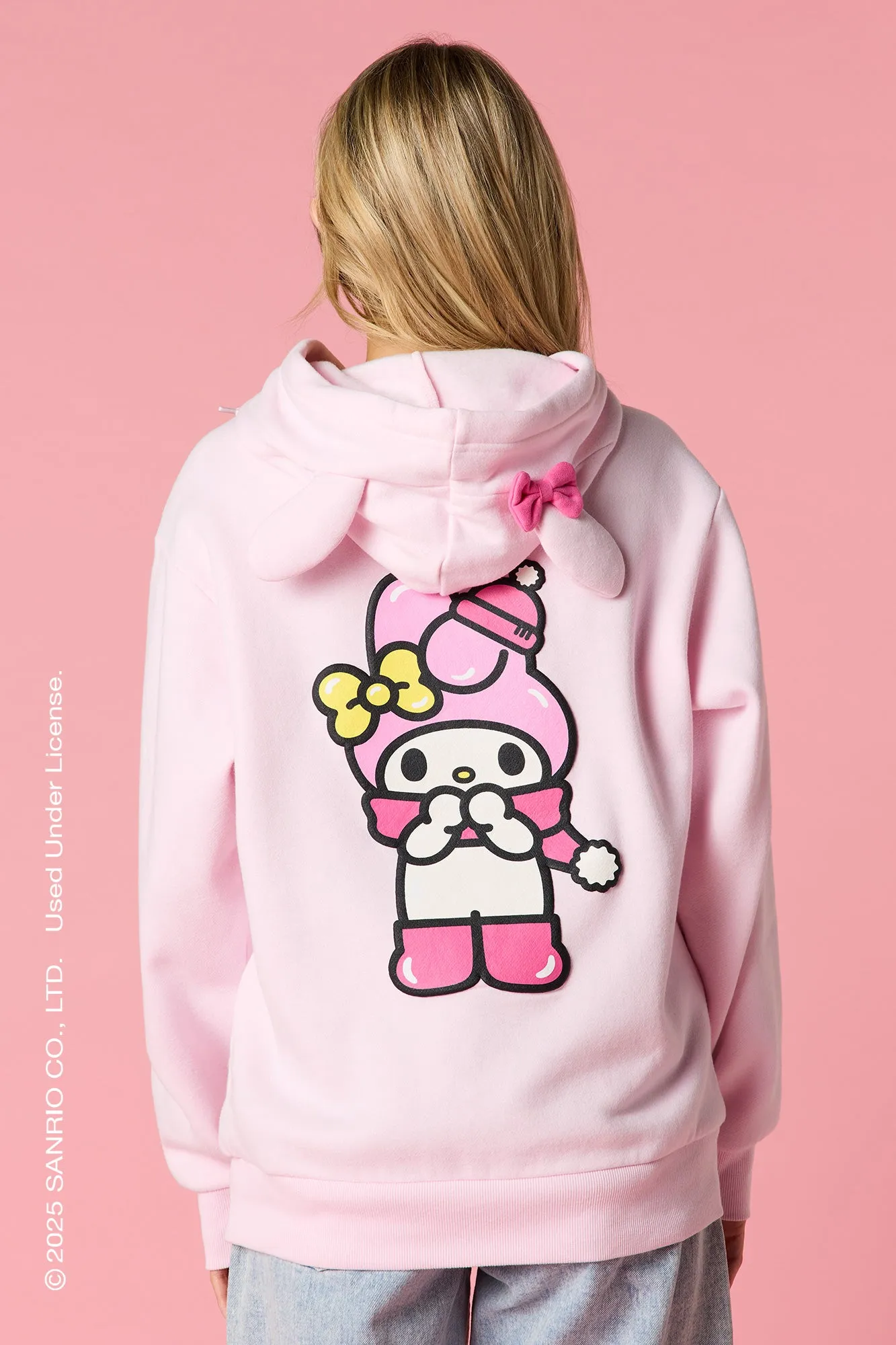 My Melody™ Puff Print Fleece 3D Hoodie sold by Urban Planet product image thumbnail 3