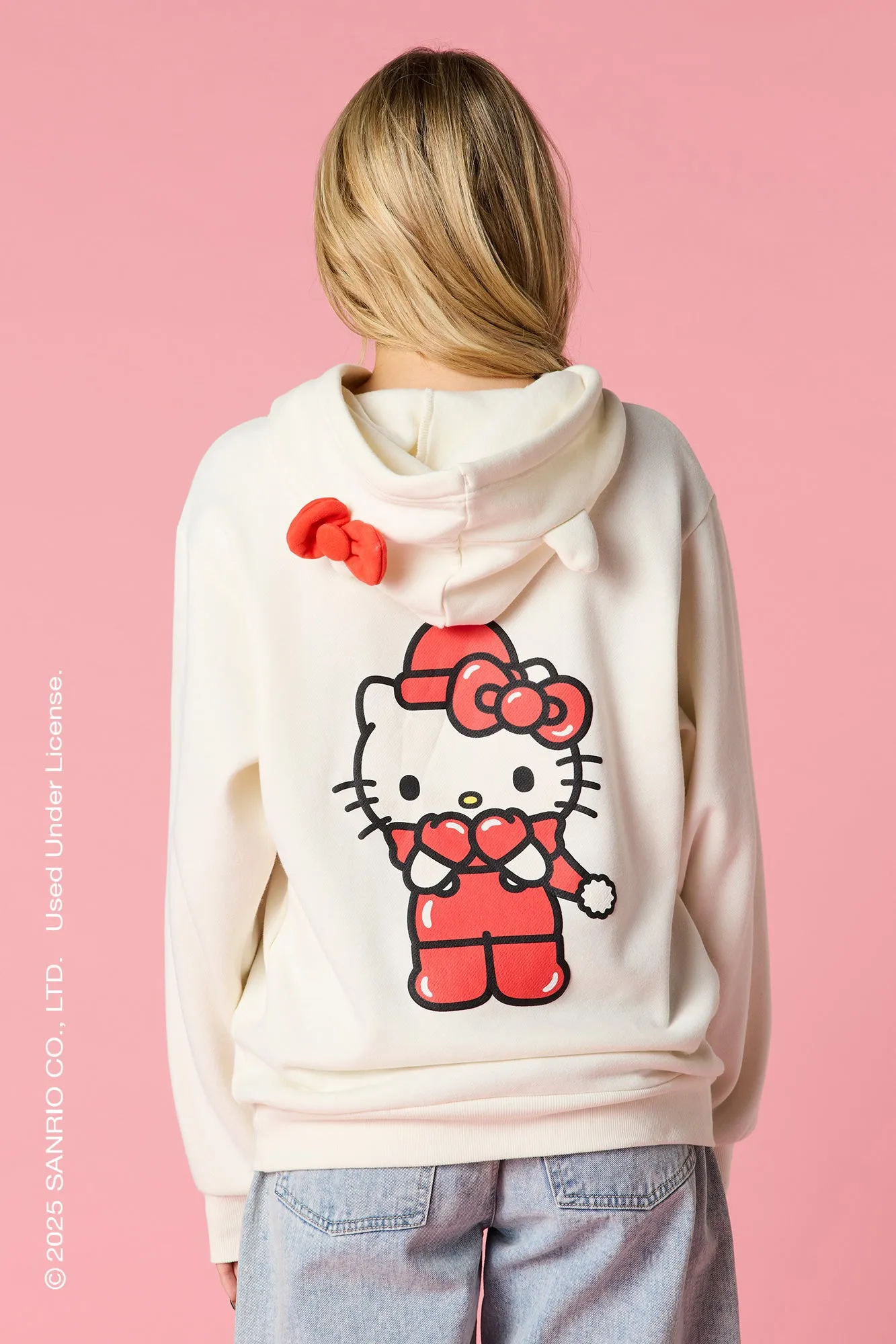 Hello Kitty® Puff Print Fleece 3D Hoodie sold by Urban Planet product image thumbnail 3