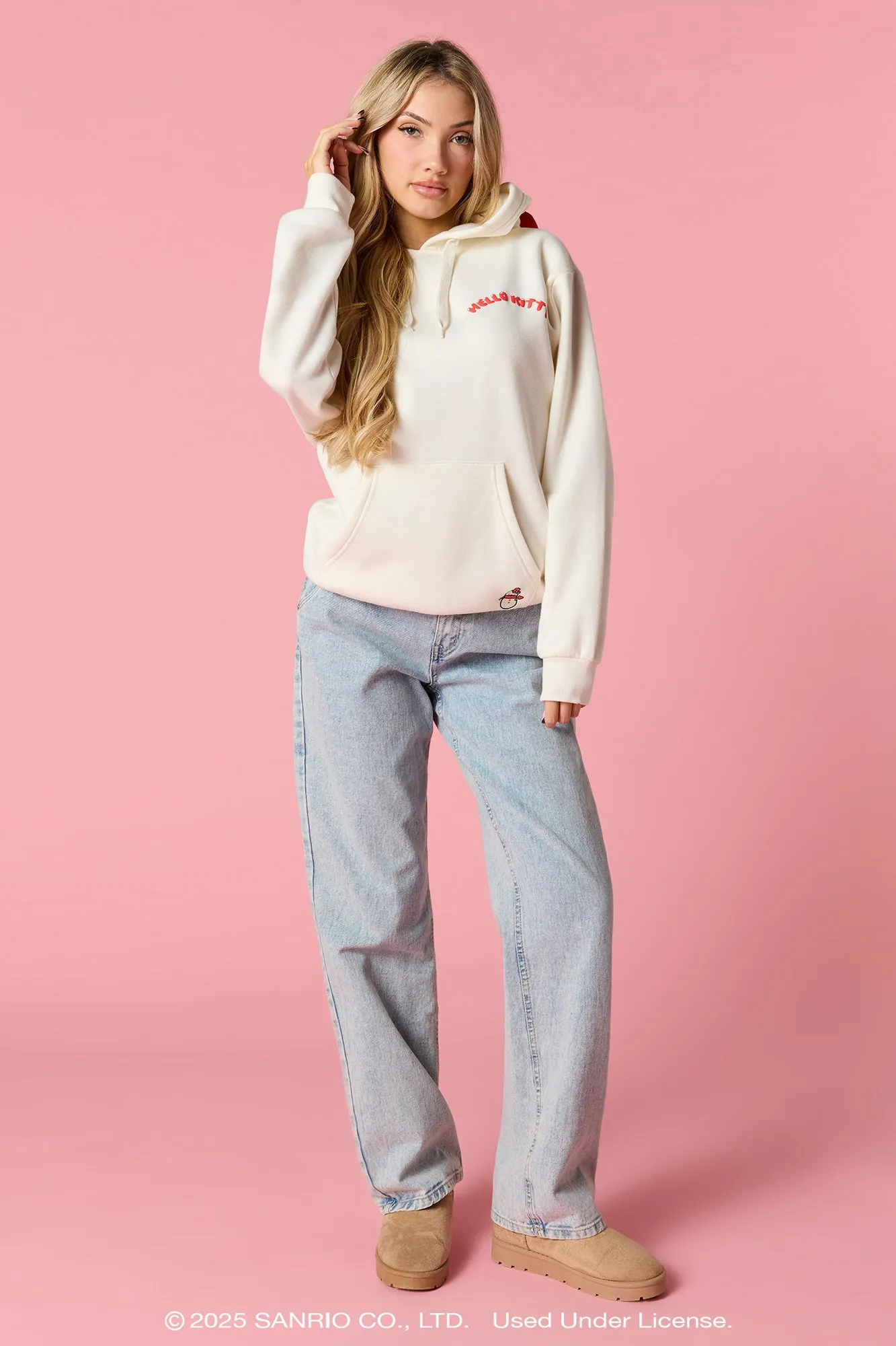 Hello Kitty® Puff Print Fleece 3D Hoodie sold by Urban Planet product image thumbnail 4