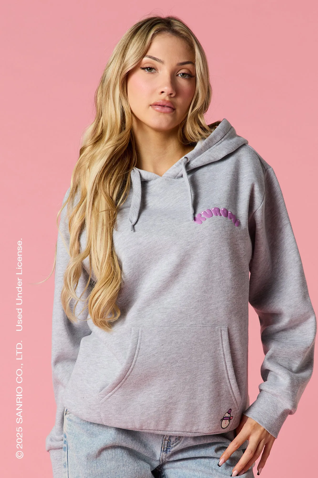 Kuromi™ Puff Print Fleece 3D Hoodie sold by Urban Planet product image thumbnail 2