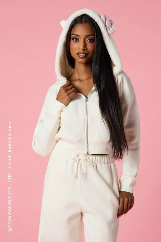 Hello Kitty® Rhinestone Zip-Up 3D Hoodie sold by Urban Planet