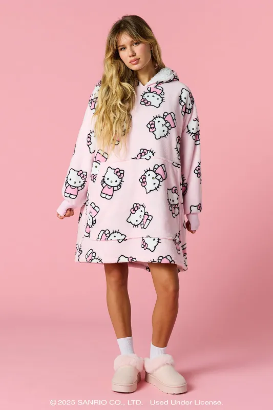 Hello Kitty® Plush Blanket Hoodie sold by Urban Planet