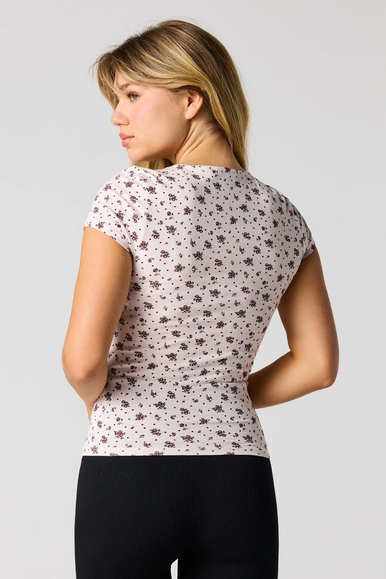 Contour Scoop Neck Classic T-Shirt sold by Urban Planet product image thumbnail 2