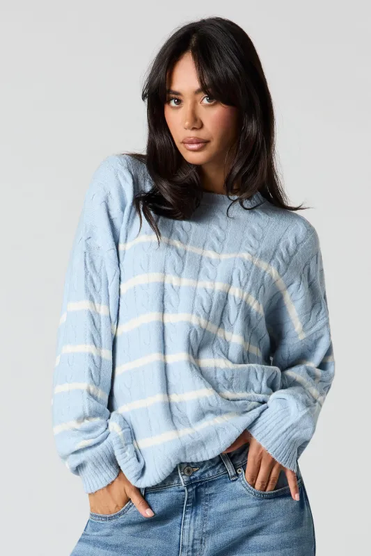 Mossy Cable Knit Sweater sold by Urban Planet