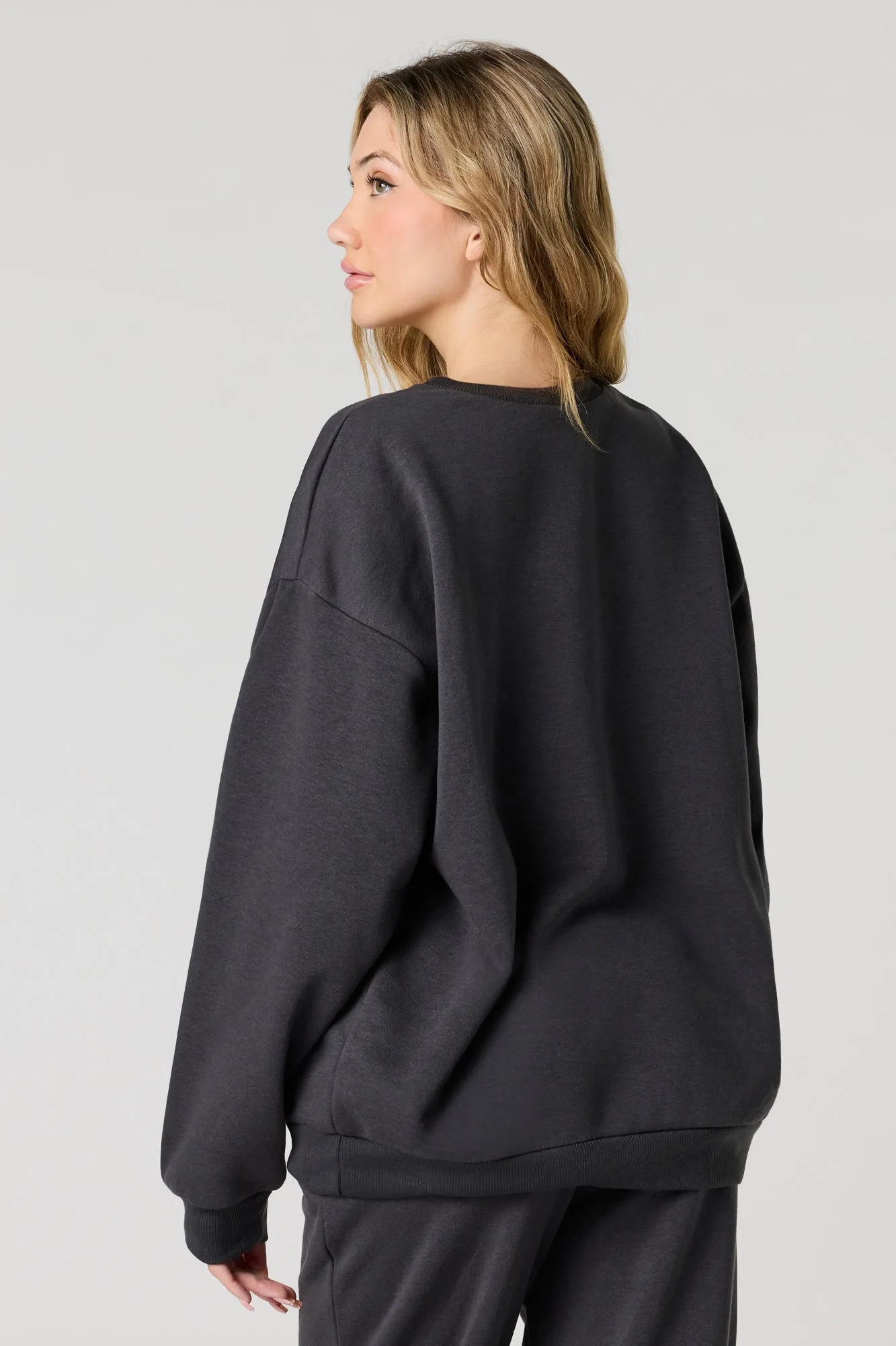 Fleece Puff Print Sweatshirt sold by Urban Planet product image thumbnail 2