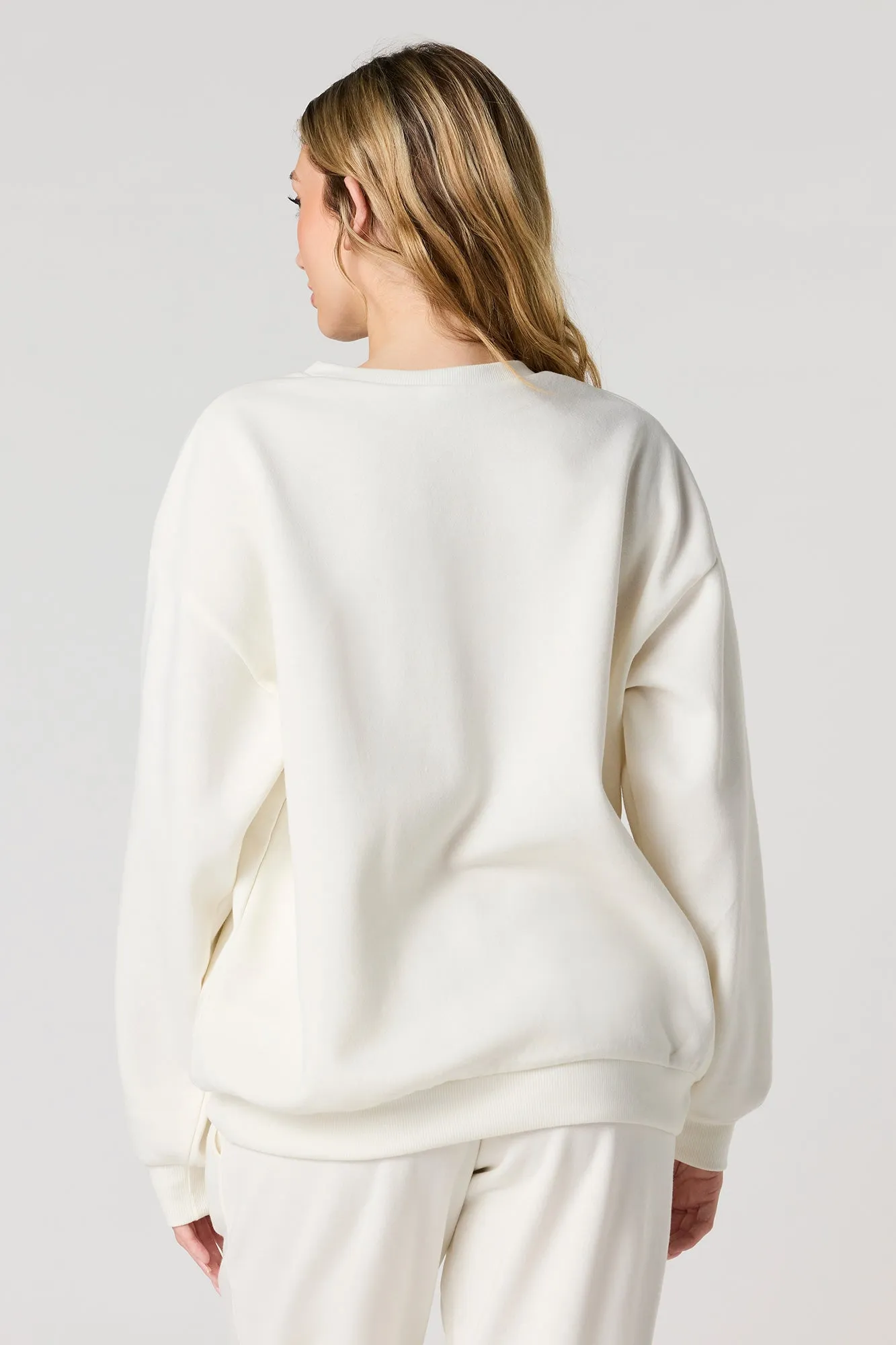 Fleece Puff Print Sweatshirt sold by Urban Planet product image thumbnail 5