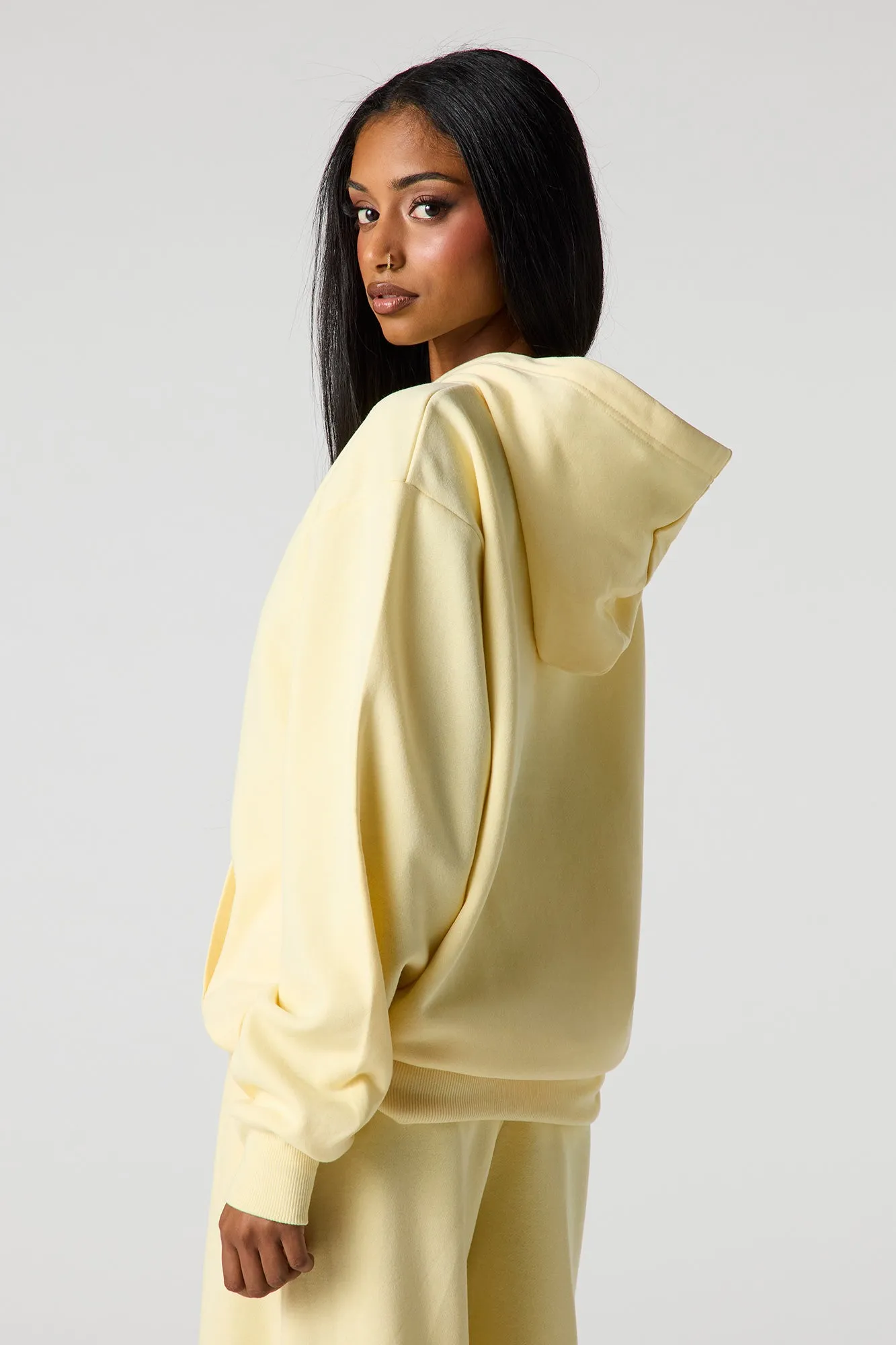 Oversized Fleece Hoodie sold by Urban Planet product image thumbnail 2