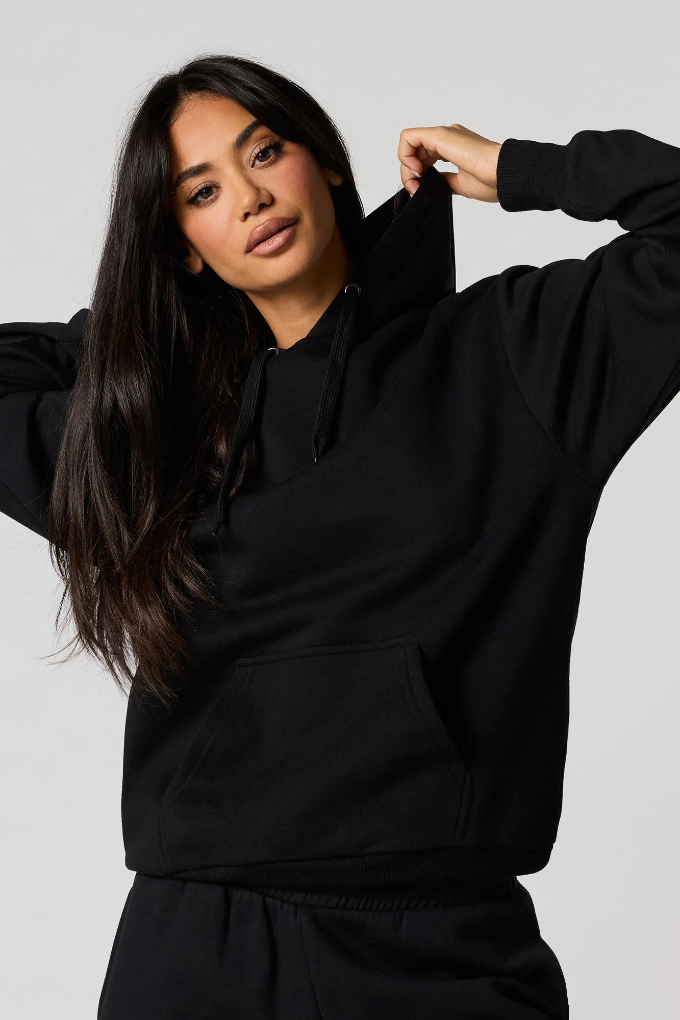 Oversized Fleece Hoodie sold by Urban Planet product image thumbnail 4