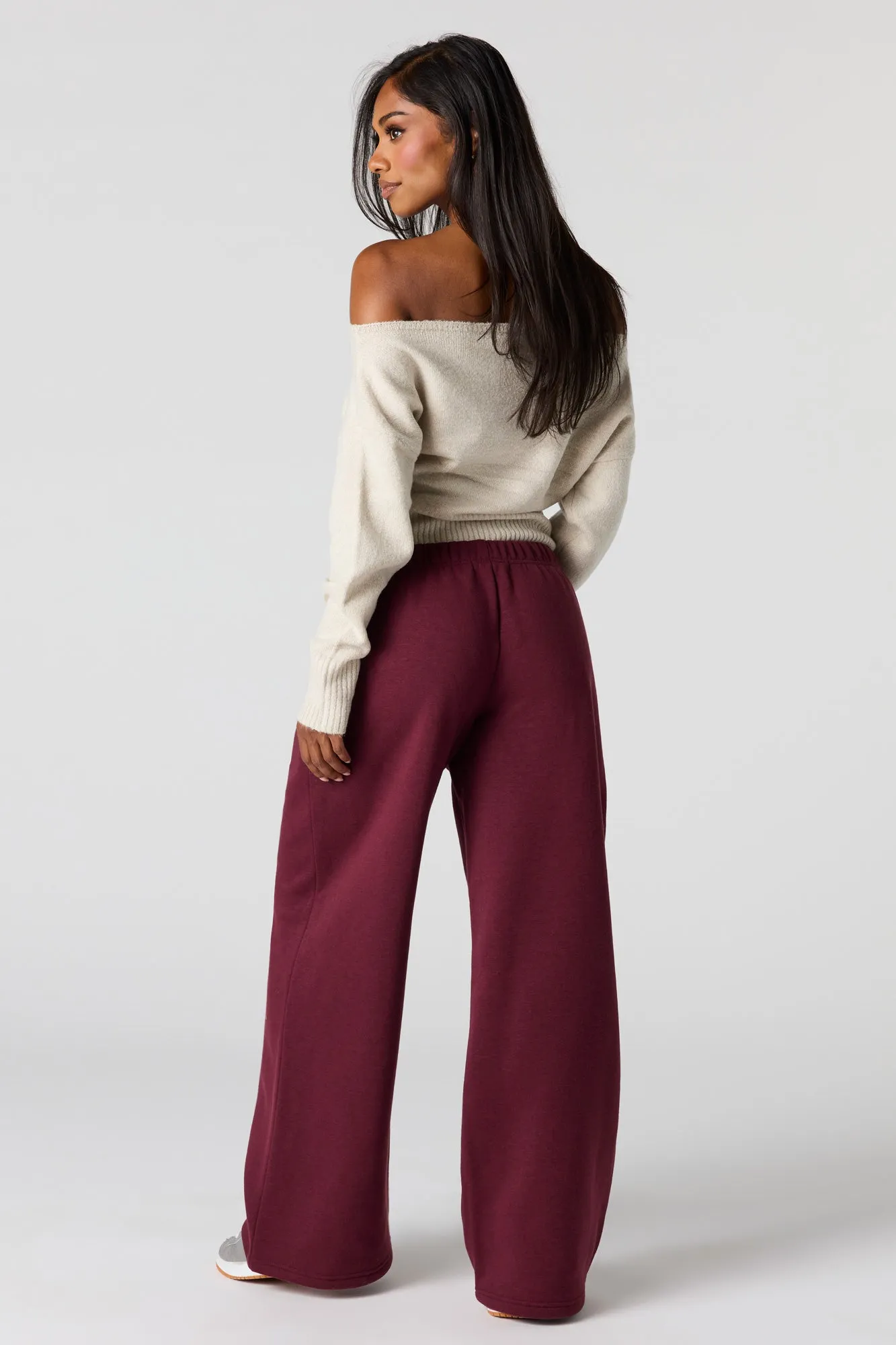 Ultra Wide Leg Fleece Sweatpant sold by Urban Planet product image thumbnail 3