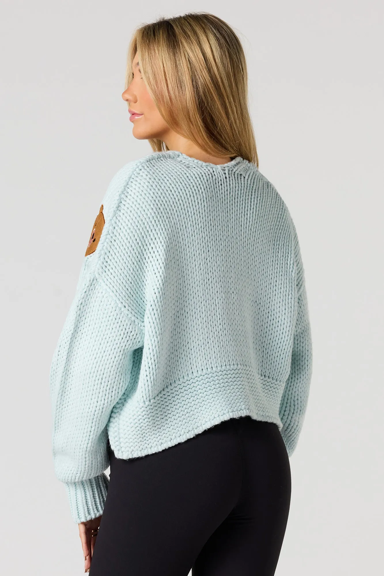 Chunky Knit Cardigan sold by Urban Planet product image thumbnail 5