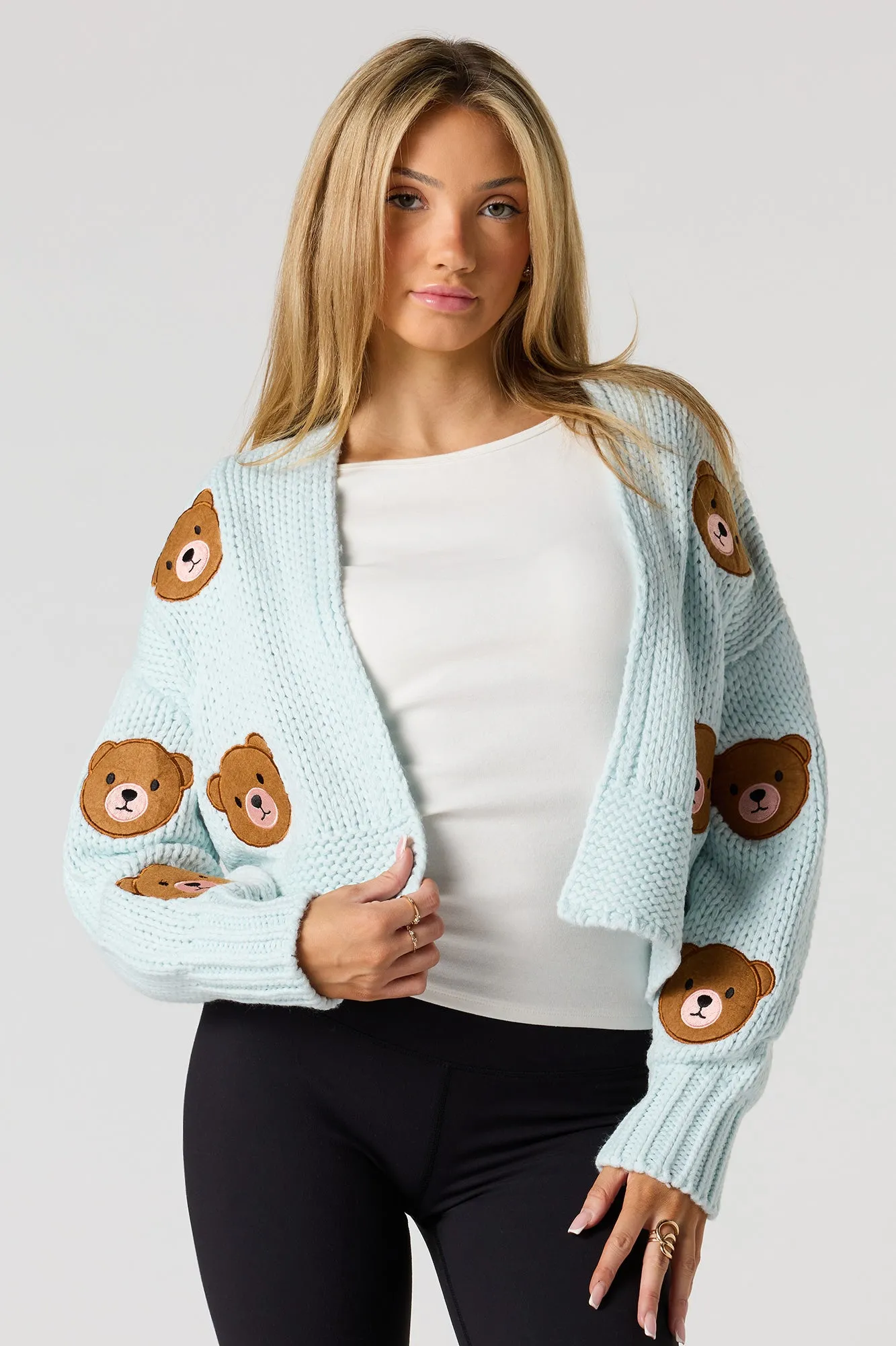 Chunky Knit Cardigan sold by Urban Planet product image thumbnail 4