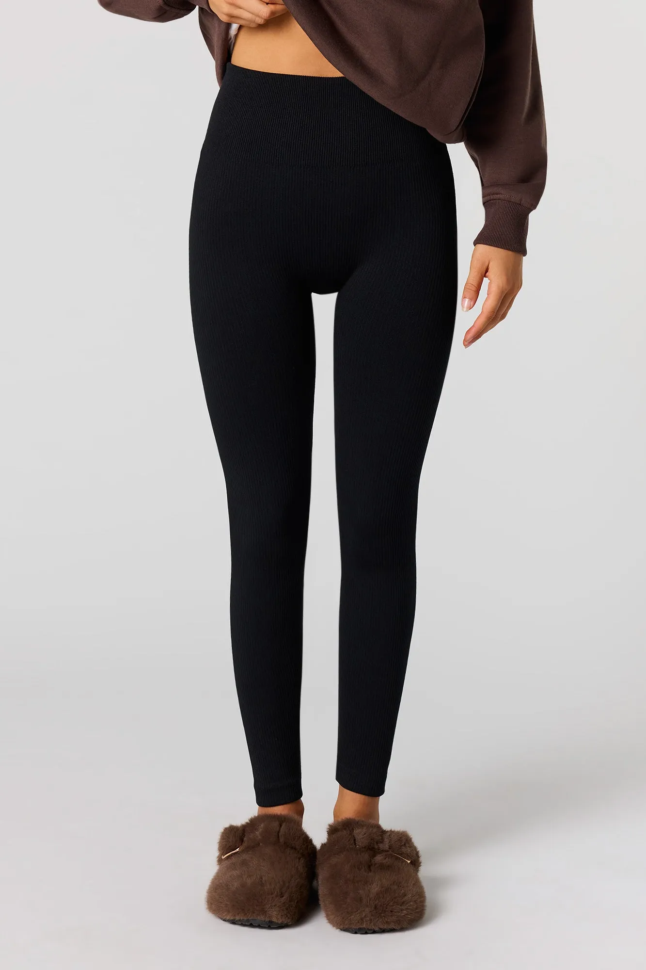 High Rise Seamless Ribbed Legging sold by Urban Planet product image thumbnail 5