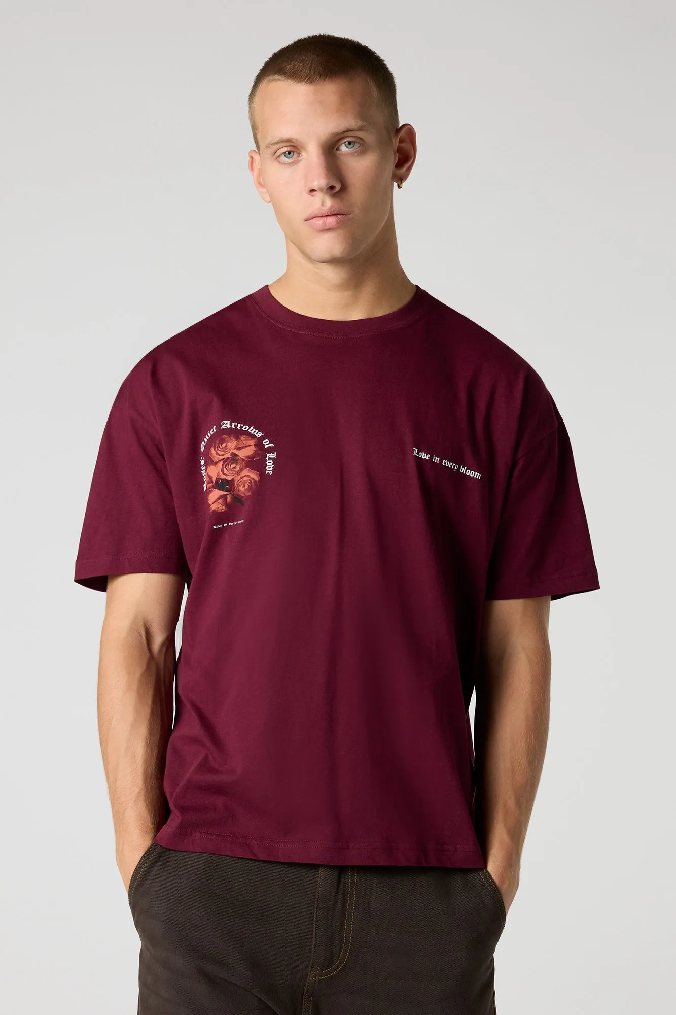 Love Bloom Graphic Relaxed T-Shirt sold by Urban Planet product image thumbnail 2