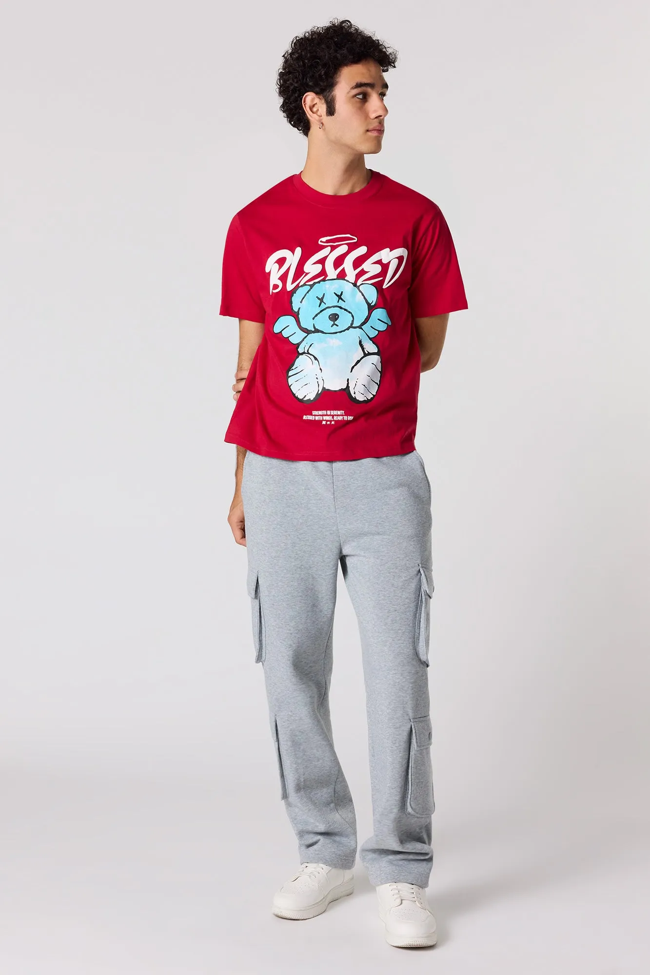 Blessed Bear Puff Print T-Shirt sold by Urban Planet product image thumbnail 3