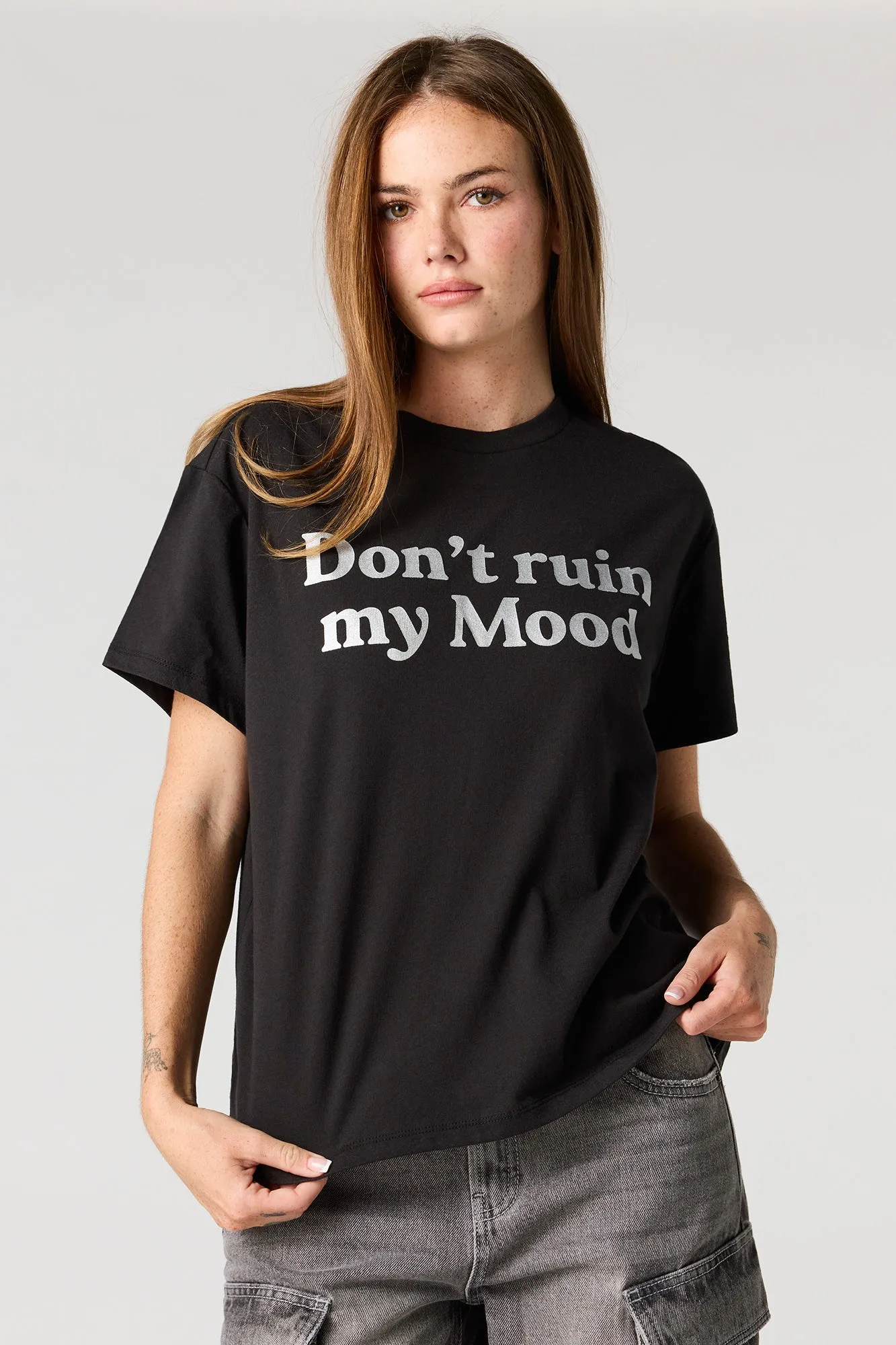 Graphic Boxy Boyfriend T-Shirt sold by Urban Planet product image thumbnail 4