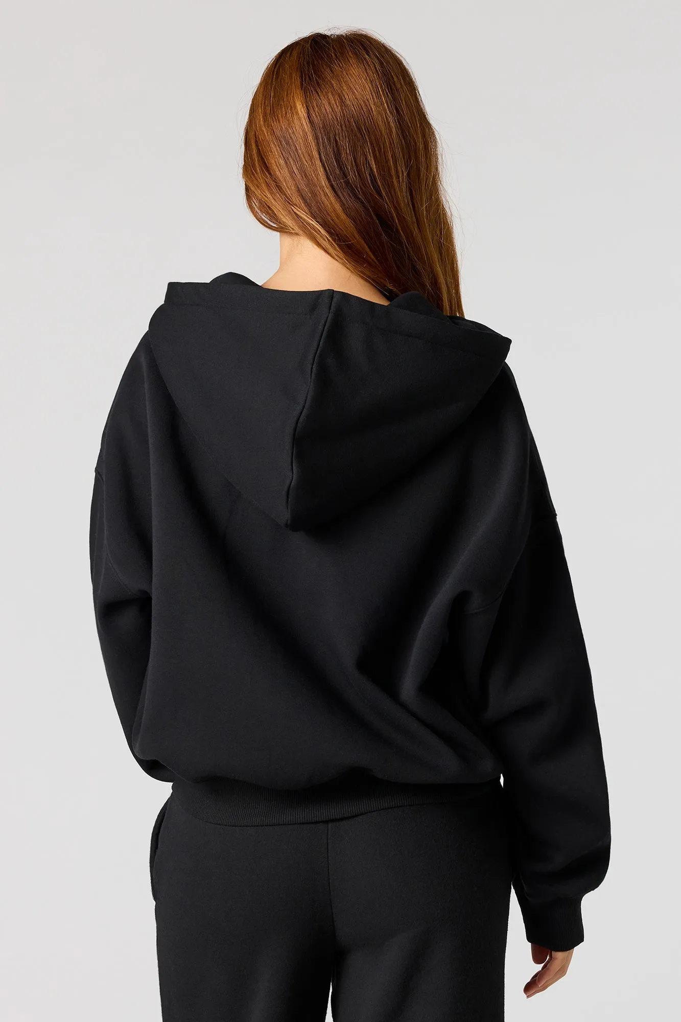 Fleece Boxy Zip-Up Hoodie sold by Urban Planet product image thumbnail 5