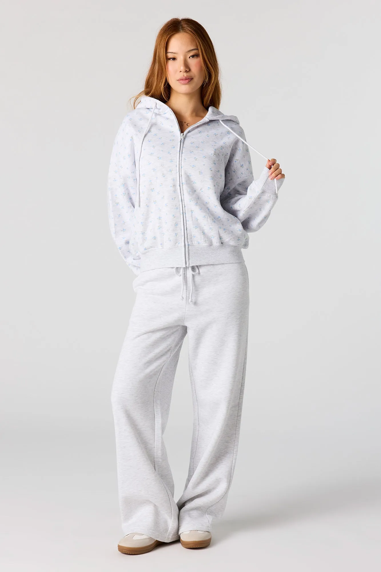 Fleece Boxy Zip-Up Hoodie sold by Urban Planet product image thumbnail 3