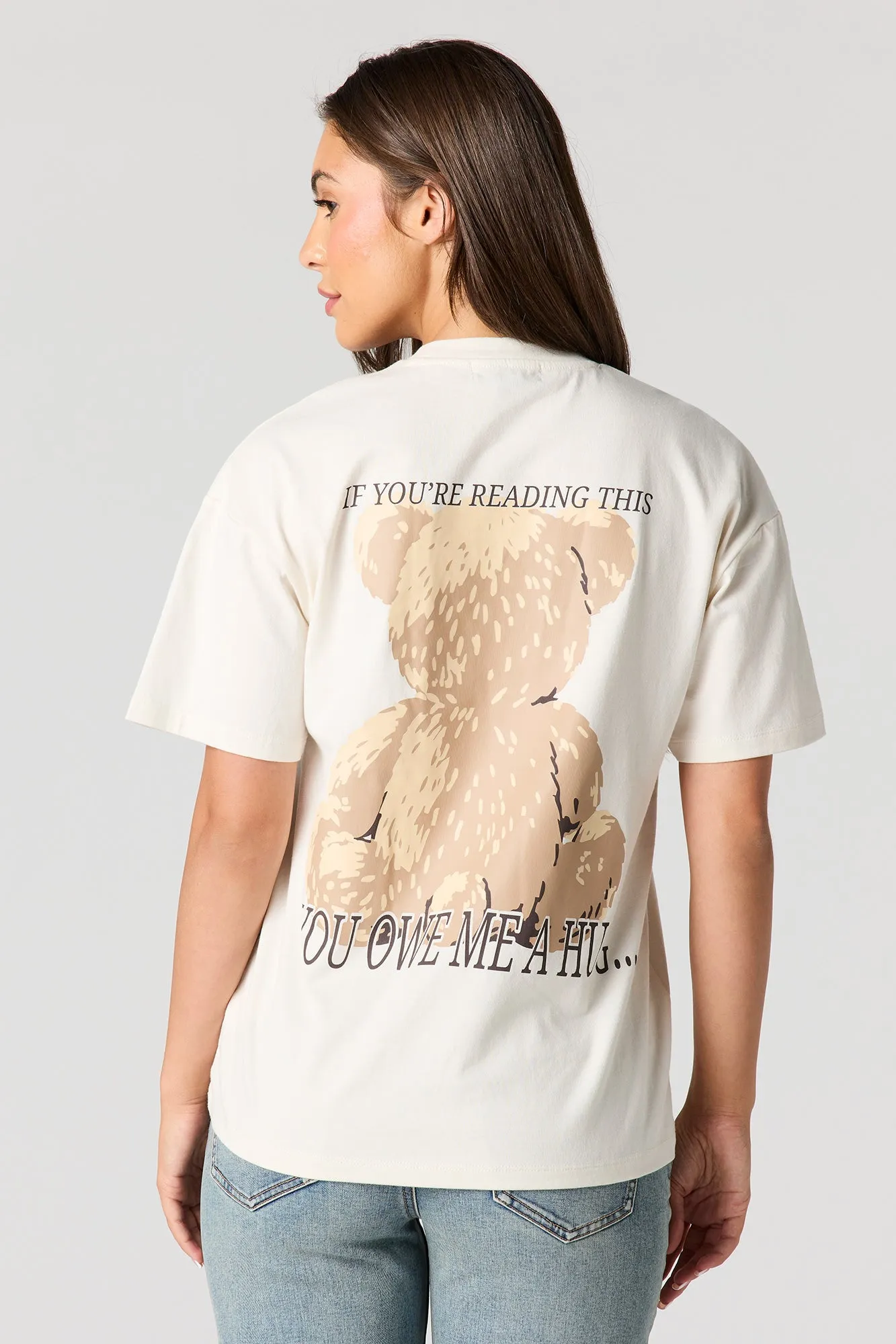 Teddy Bear Graphic Boyfriend T-Shirt sold by Urban Planet product image thumbnail 5