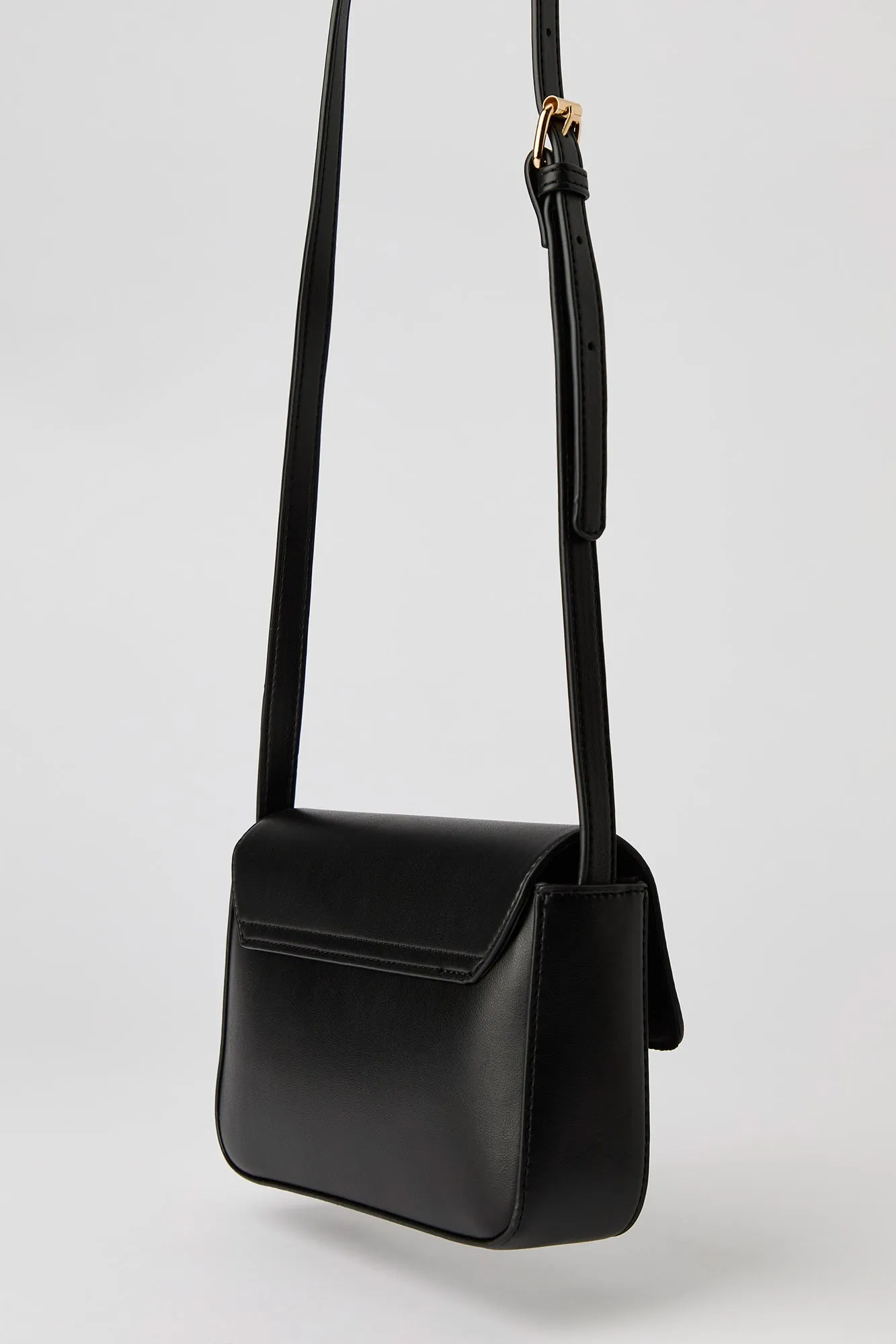 Faux Leather Metal Buckle Crossbody Purse sold by Urban Planet product image thumbnail 5