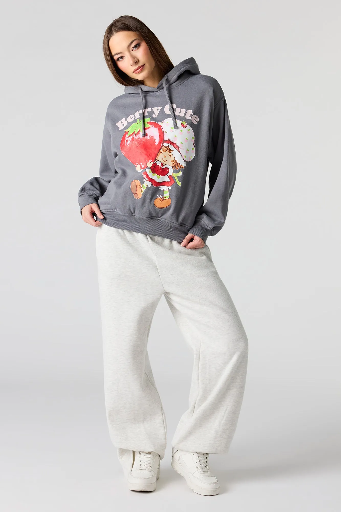 Strawberry Shortcake Flock Print Hoodie sold by Urban Planet product image thumbnail 3