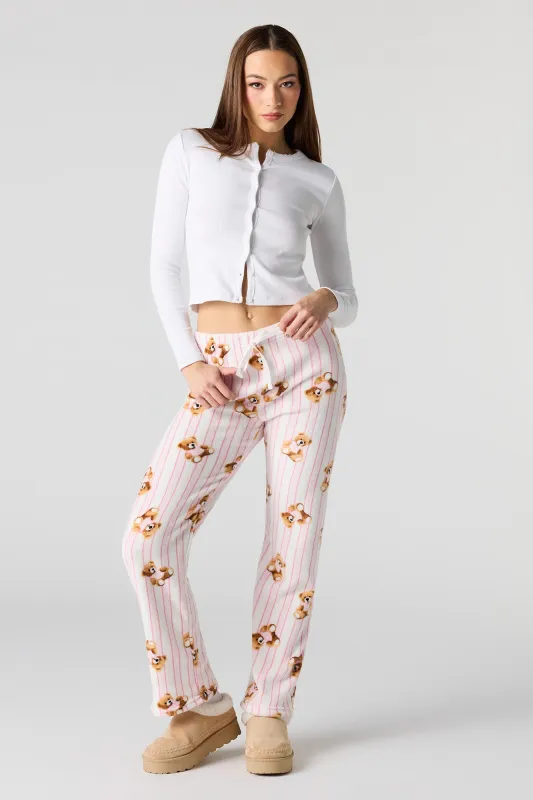 Printed Plush Pajama Pant sold by Urban Planet