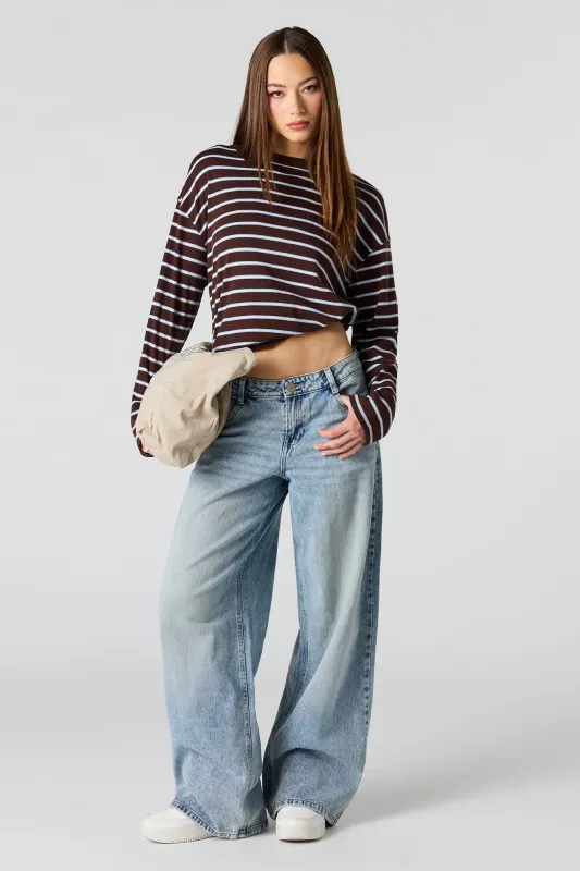 Low Rise Super Baggy Light Jean sold by Urban Planet