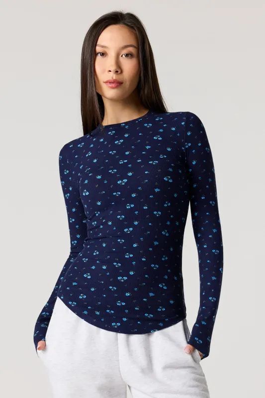 Ribbed Long Sleeve Top sold by Urban Planet