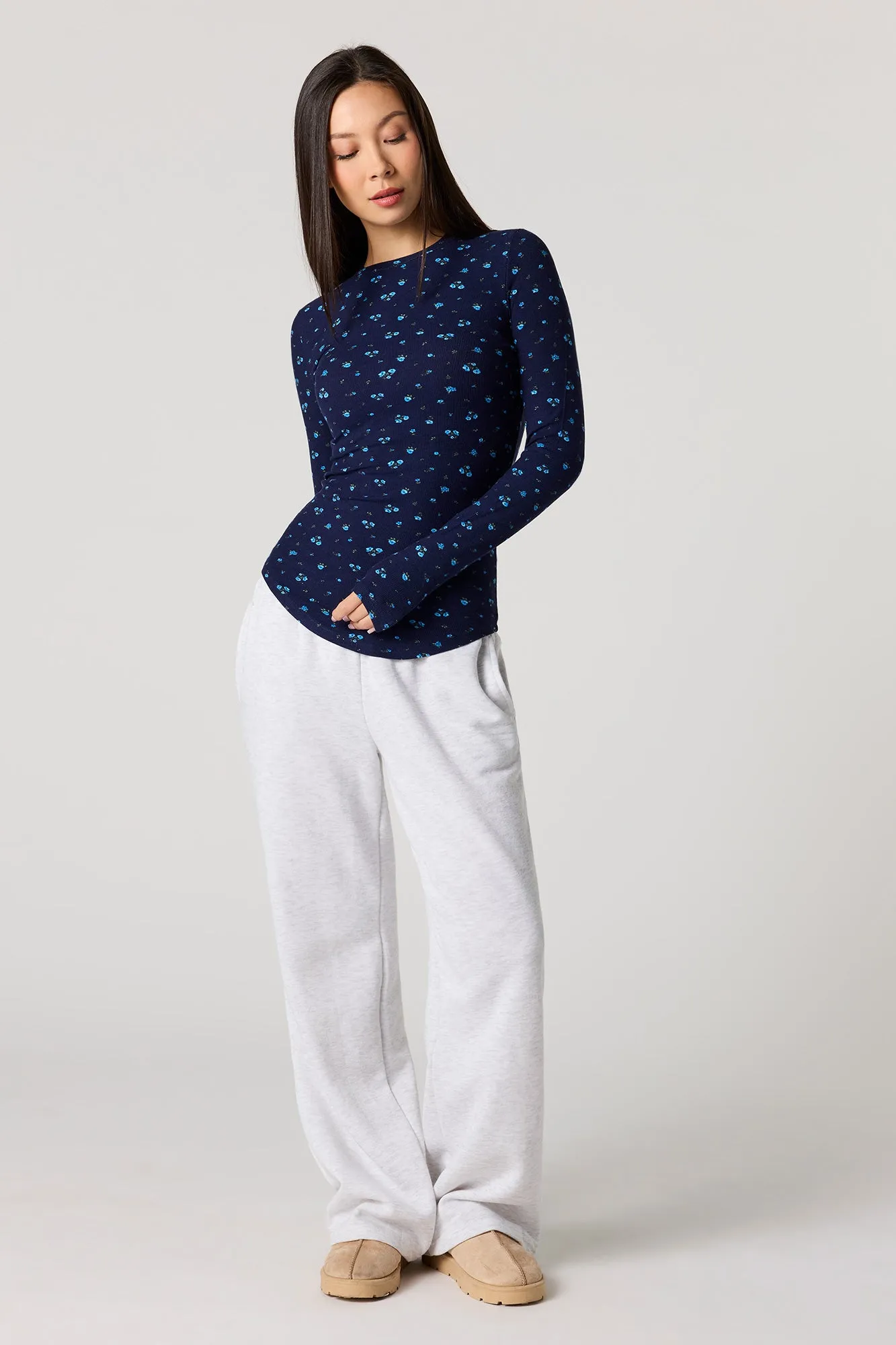 Ribbed Long Sleeve Top sold by Urban Planet product image thumbnail 3